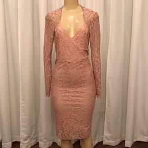 Pink Lace Dress Large
